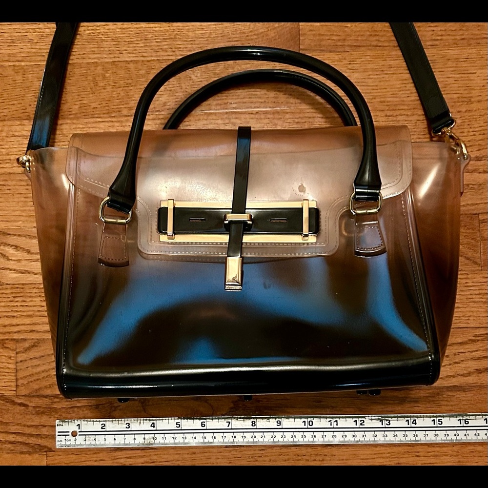 Vince Camuto Ombre Jelly Crossbody bag, blk/clear - Picture 3 of 5